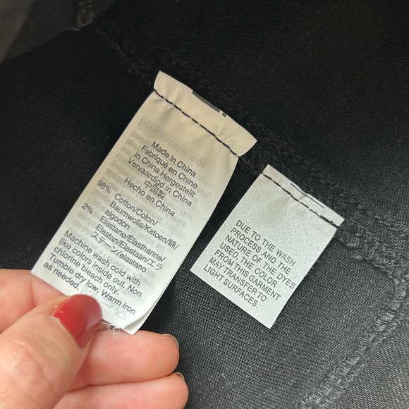 Madewell Metropolis Snap Jean Skirt Rawley Black Size 6 - Picture 11 of 11